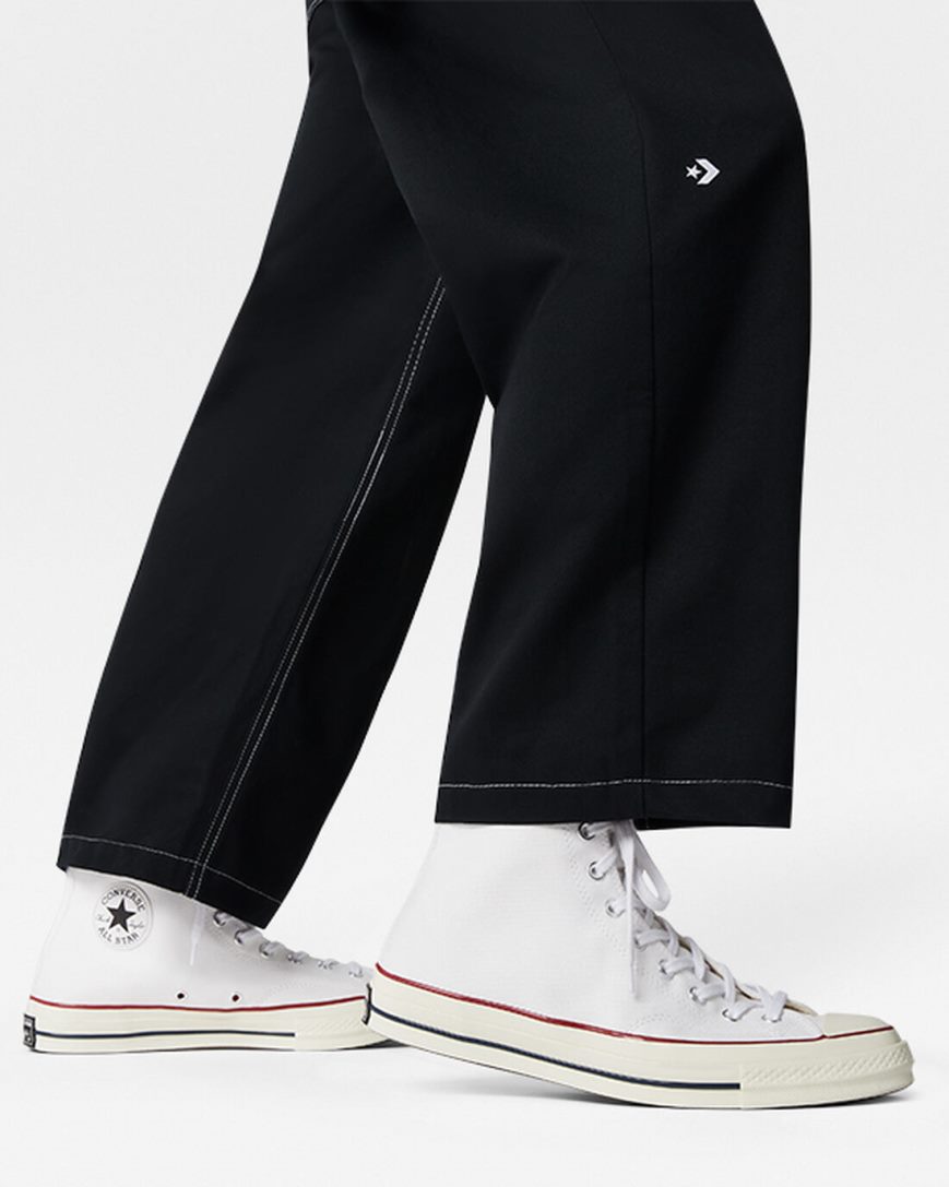 Nohavice Converse Five Pocket Panske Čierne | SK DHLJS2